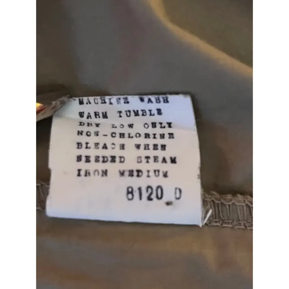 Vintage Polo Ralph Lauren Pants Pleated Cuffs Light Cotton Tan Khaki Size 36x36
